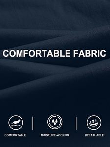 Pantalon cargo décontracté en toile pour homme, coupe ajustée |   Pantalon de randonnée à taille élastique, écologique, multi-poches, utilitaire, coupe-vent, respirant - Product Image 6