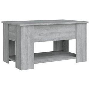 Tavolino in legno ingegnerizzato grigio Sonoma 31.1 "x 19.3" x 16.1 "dimensioni - Product Image 5