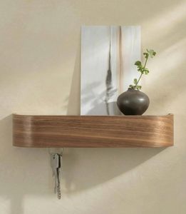Minimalist <b>Key</b> Hook Design Modern <b>Key</b> Holder Wall Mount with Wooden Shelf <b>Key</b> Rack for Wall as Entryway Organizer - Product Image 1
