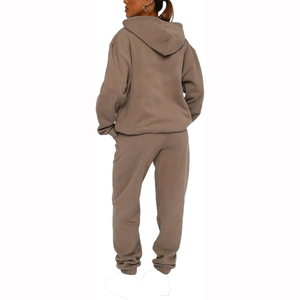 Conjunto Deportivo de 2 Piezas para Mujer, Diseño de Doble Panel, Sudadera con Capucha y Pantalones Deportivos, Transpirable y Ecológico - Product Image 5