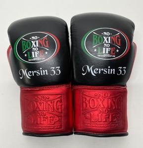 No Boxing No Life Premium Quality MMA <b>Gloves</b> Boxing Training Genuine Cowhide Leather Kickboxing Boxing <b>Gloves</b> CP-BG-257 - Product Image 3