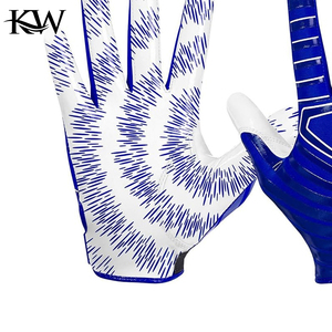 Custom Waterproof Stretch Youth American Football <b>Gloves</b> for Boys & Girls Wide Receiver Style Purple Rugdy 2026 - Product Image 5