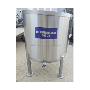 Qualité supérieure, écologique, facile à utiliser, 200 litres. Réservoir de réception de lait en acier inoxydable de fabrication indienne, capacité de production élevée - Product Image 1
