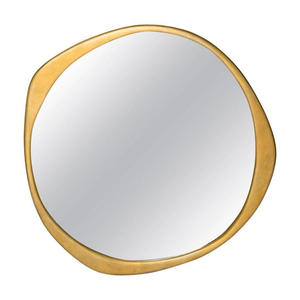 Espejo de Pared Arqueado de Metal Contemporáneo – Espejo Decorativo Elegante para Hogares Modernos - Product Image 3