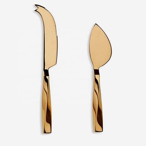 Brass Twist avec polonais Design Gâteau Ensemble De Service À La Main Poignée Conception de gâteau de mariage ensemble avec manche en bois - Product Image 1