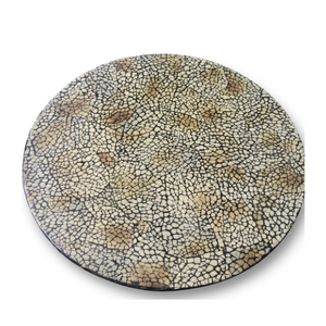 Ocean Inspired Mother of Pearl Placemat <b>White</b> Nacre Shell <b>Table</b> Mat for Yacht Decor and Marine Style <b>Dining</b> - Product Image 2