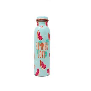 Botella de Agua de Cobre de Primera Calidad, Personalizada con Impresión Esmaltada, Botellas de Cobre Puro de la India, Botellas Especiales para Bebidas, Accesorios para Utensilios de Cocina - Product Image 4