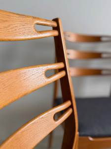Silla de Comedor Tradicional de Madera Maciza con Tapicería de Lino, Patas de Madera, Diseño Personalizado, Silla Lateral para Apartamento, Villa, Restaurante, Hotel - Product Image 4
