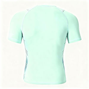 Camisa Formal de Manga Corta con Cuello Redondo para Hombre BlanqWear, Corte Holgado, 100% Algodón Premium, 200g, Antibacterial, Secado Rápido, Ecológica - Product Image 2