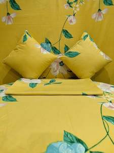 Juego de Ropa de Cama de 5 Piezas que Incluye 1 Sábana Doble con 2 Fundas de Almohada con 2 Cojines Rellenos de Algodón Azul Cielo 90 x 100 pulgadas - Product Image 6