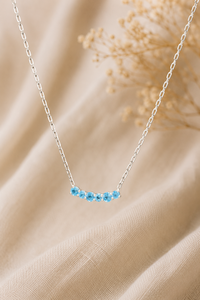 Colgante de Topacio Azul en Plata de Ley 92.5 KLSP-50549 - Product Image 2