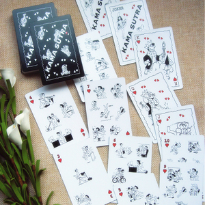 Factory Custom Printed Glossy 280gsm Paper 57x87mm Bridge Size Novelty Playing Cards Cartoon Theme Custom Deck - Product Image 3