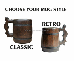 Tasse en bois artisanale, écologique et durable, pour le café, pour la maison et le bureau, en provenance d'Inde - Product Image 2