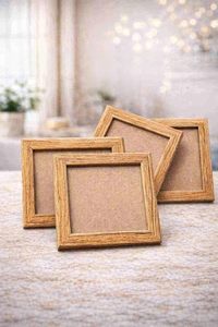 Natural <b>Wooden</b> Photo <b>Frame</b> Square Blank Wood <b>Picture</b> <b>Frame</b> Rustic Wall Tabletop Display <b>Frame</b> Home Decor Gift - Product Image 4