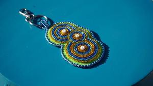 Llavero Bordado a Mano con Cuentas, Diseño Novedoso, Amuleto Navideño con Estilo Clásico de Lujo, Llavero Elegante y Bonito de la India - Product Image 4