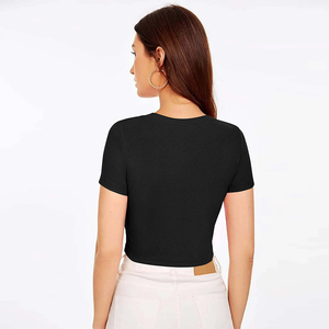 Wholesale <b>Women's</b> Yoga Tank <b>Tops</b> Solid <b>Black</b> Color Breathable Knitted Fabric <b>Women's</b> <b>Crop</b> Shirts Athletic Wear Ladies Tank <b>Tops</b> - Product Image 4