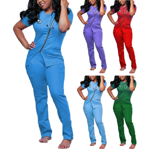 Tenues d'hôpital de haute qualité, ensembles d'uniformes infirmiers en spandex pour femmes, ensembles d'uniformes médicaux pour infirmières - Product Image 1