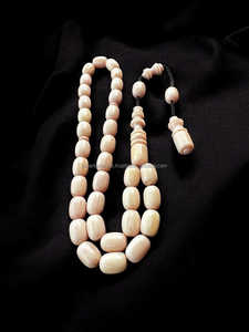 Hạt cầu nguyện Hồi giáo thủ công bằng nhựa ngà voi 33 hạt, chuỗi tràng hạt thanh lịch dành cho người Hồi giáo niệm Zikr, thiền định và làm quà tặng - Product Image 5