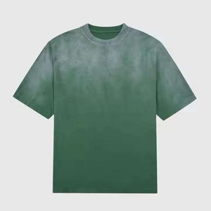 Camiseta Casual de Punto para Hombre, Cuello Redondo, Manga Corta, Color Rosa Sólido, Talla Grande - Product Image 2