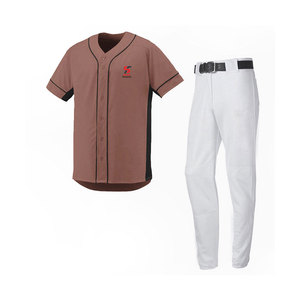 Solid Trader <b>Top</b> Quality Performance Interlock Quick Dry Breathable Custom Made Team Clothing Item Baseball Uniform - Product Image 1