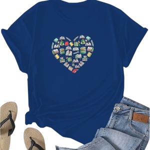 Camiseta de algodón de Office to Home Comfort in One Easygoing para mujer, perfecta para la productividad de verano - Product Image 1