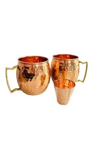 Brilliant Copper Moscow Mule <b>Mugs</b> Crafted For Ice Cold Cocktails Perfect Drinkware For Kitchen Bar And Social Events - Product Image 4