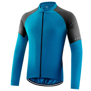 Combinaison de cyclisme respirante à séchage rapide multicolores pour hommes avec manches longues pour le VTT, veste réfléchissante de nuit - Product Image 4