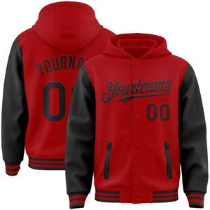 Meilleure Vente : Blouson de Baseball Personnalisé, Uniforme d'Équipe Personnalisé, Bordure Contrastante, Fermeture à Boutons Pression, Vêtement de Sport, Fabrication en Marque Blanche - Product Image 1