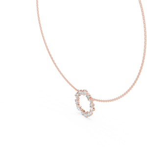 Opal Oasis CVD Lab Grown Diamond 14K Zodiac Sign Collier en or, argent ou or rose idéal pour mariage, cadeau de Saint-Valentin - Product Image 5