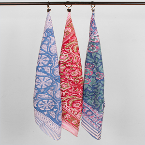 Hand-Drawn Cotton <b>Square</b> <b>Scarf</b> Skin Friendly Casual Wear Accessory Unisex Handkerchief Bandana - Product Image 4