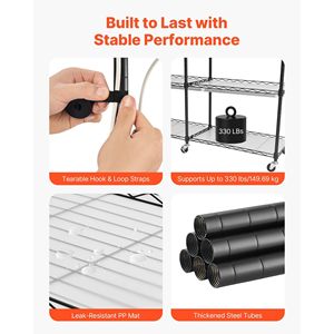 6-Tier Double-Row Indoor Plant Stand <b>with</b> 71in Tall Display Rack 200W Fu Grow <b>Light</b> <b>Timer</b> Included - Product Image 5