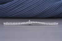 Pulsera de Tenis Unisex de 3.68 Quilates con Diamantes Cultivados en Laboratorio HPHT, Oro Amarillo de 14K, Corte Brillante, Joyería de Lujo