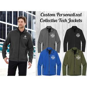 J921 Vestes softshell à broderie personnalisée pour hommes 2025 individualisées avec logo en cuir véritable Taille XS - Product Image 4