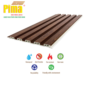 Pima PW 20530 Modern Waterproof Fireproof Soundproof WPC Wall Panels Stripes Plaid Pattern for Interior Walls Hotels Apartments - Product Image 1