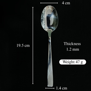 Luxury Stainless Steel Dinner Spoon <b>Long</b> Handle Anti <b>Slip</b> Food Grade Corrosion Resistant Durable UK - Product Image 2