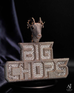 Suministro al por Mayor de Colgantes de Moissanita Chapados en Oro Hechos a Mano, Acabado Excelente, Estilo Hip Hop, Unisex, para Negocios de Joyería al por Mayor - Product Image 1