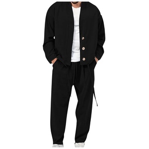 Conjunto de pantalones de chándal y Sudadera con capucha de color y diseño personalizados para hombre, chándal de peso pesado, ropa de calle, chándal para hombre - Product Image 2