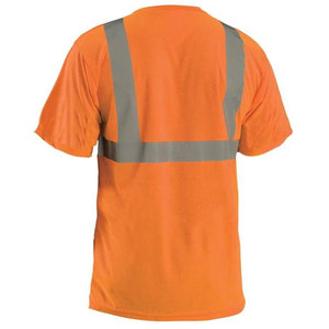 T-shirts de travail haute visibilité à manches courtes pour hommes, avec poche avant, respirants, réfléchissants, pour travaux de construction - Product Image 6