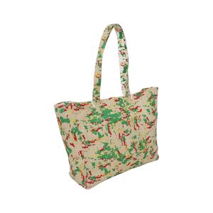 ผ้าฝ้ายปอกระเจาธรรมชาติพิมพ์ลายสีสันสดใสปรับแต่งได้2ทาง - Product Image 3