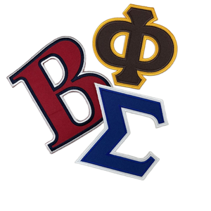 Parche de Tela de Sarga Bordado con Emblema de Letras Griegas de Alta Calidad para Hermandades y Fraternidades, Origen Taiwán - Product Image 5