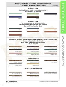 Cordon en cuir imprimé en daim véritable cousu à la machine PSDS - Product Image 3