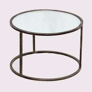 Mesa de Centro de Metal de Tamaño Pequeño, Diseño Personalizado, Mesa Auxiliar de Aluminio Hecha a Mano, Mesa de Café de Metal Clásica y Elegante, Venta al Por Mayor - Product Image 3