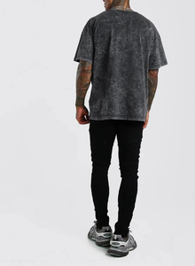 Nouveau T-shirt personnalisé délavé à l'acide, effet soleil, streetwear décontracté, manches courtes, respirant, sublimation, vente en gros, OEM personnalisé - Product Image 2