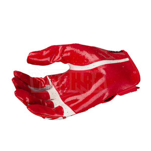 Gants de football américain en cuir en gros, antidérapants, imperméables, avec sangle de poignet réglable, meilleur design, nouvelle arrivée en promotion - Product Image 5