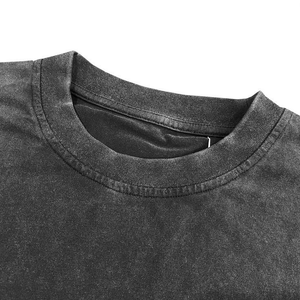 Custom High Quality <b>Graphic</b> Drop Shoulder <b>Vintage</b> <b>Tees</b> DTG Embroidery Printed Men's Distressed Acid Wash Oversized T Shirts Men - Product Image 3