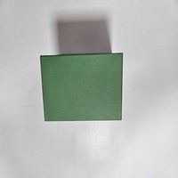 Boîte cadeau rigide carrée en papier vert forêt, finition mate, vide, pour emballage de souvenirs de luxe pour les fêtes, vente en gros