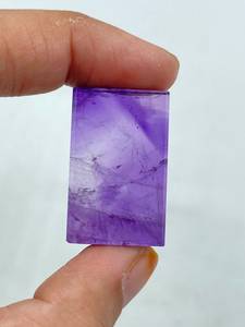 Pierre précieuse améthyste naturelle, pierre taillée en vrac, forme rectangulaire, 40,67 carats, pour la fabrication de bijoux - Product Image 3