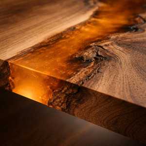 Modern Furniture Latest Collection Solid Live Edge Wooden Dining <b>Table</b> Transparent <b>Epoxy</b> Resin Restaurant & Cafe Dining <b>Table</b> - Product Image 5
