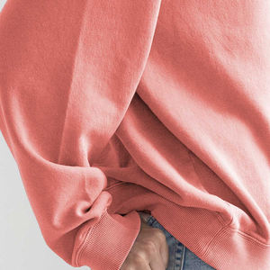 Sudadera extragrande de cuello redondo y manga larga para mujer, tejido de poliéster/algodón, con logotipo universitario bordado en 3D para invierno. - Product Image 4