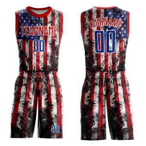 Conjunto de Uniforme de Baloncesto Sublimado Personalizado para Hombres Adultos, Nombre y Número del Equipo Personalizados, Transpirable, Absorbente de Humedad, de Secado Rápido - Product Image 1